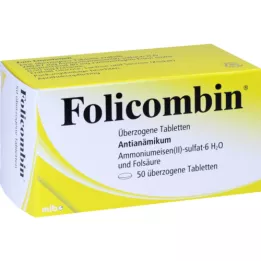 FOLICOMBIN dengtos tabletės, 50 vnt