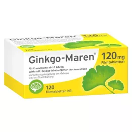GINKGO-MAREN 120 mg plėvele dengtos tabletės, 120 vnt