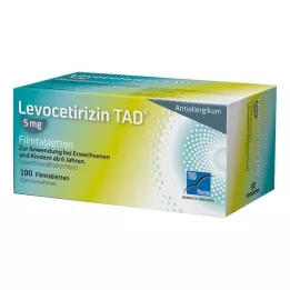 LEVOCETIRIZIN TAD 5 mg plėvele dengtos tabletės, 100 vnt