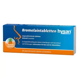 BROMELAIN TABLETTEN isan skrandyje neirios tabletės, 20 vnt