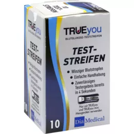 TRUEYOU Cukraus kiekio kraujyje tyrimo juostelės, 10 vnt