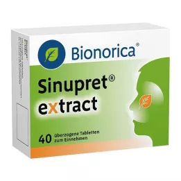 SINUPRET ekstraktu dengtos tabletės, 40 vnt
