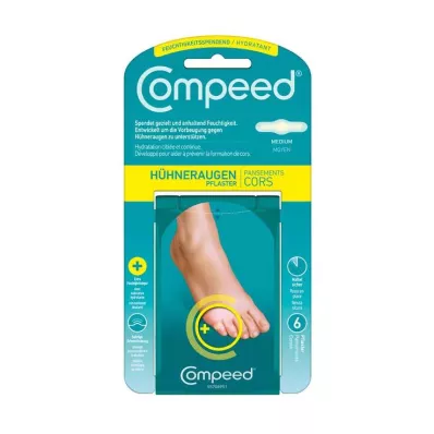 COMPEED Drėkinamasis kukurūzų tinkas, 6 vnt COMPEED Drėkinamasis kukurūzų tinkas, 6 vnt