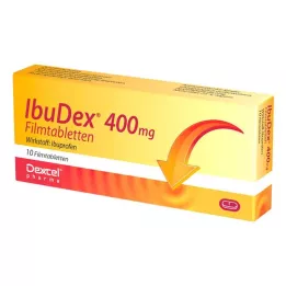 IBUDEX 400 mg plėvele dengtos tabletės, 10 vnt