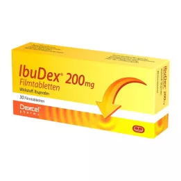 IBUDEX 200 mg plėvele dengtos tabletės, 30 vnt