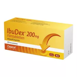 IBUDEX 200 mg plėvele dengtos tabletės, 50 vnt
