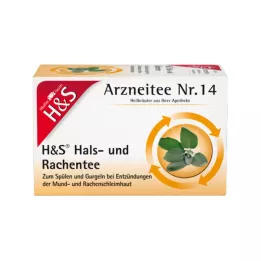 H&amp;S Gerklės ir ryklės arbatos filtrų maišeliai, 20X2,5 g