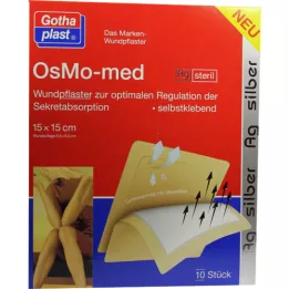 OSMO MED AG Žaizdų tinkas sterilus 15x15 cm, 10 vnt