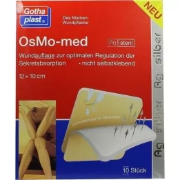 OSMO MED AG Žaizdų tvarstis sterilus 10x12 cm, 10 vnt