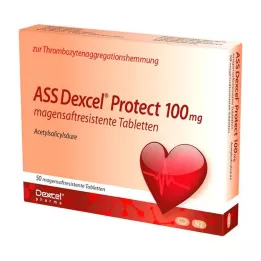 ASS Dexcel Protect 100 mg skrandyje neirios tabletės, 50 vnt