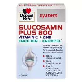 DOPPELHERZ Glucosamine Plus 800 sistemos kapsulės, 60 vnt