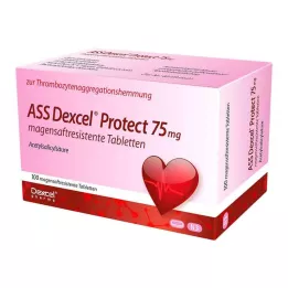ASS Dexcel Protect 75 mg skrandyje neirios tabletės, 100 vnt