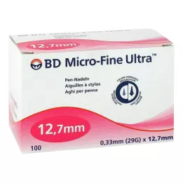 BD MICRO-FINE ULTRA Rašiklio adatos 0,33x12,7 mm, 100 vnt