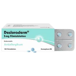 Desloraderm 5 mg plėvele dengtos tabletės, 100 vnt