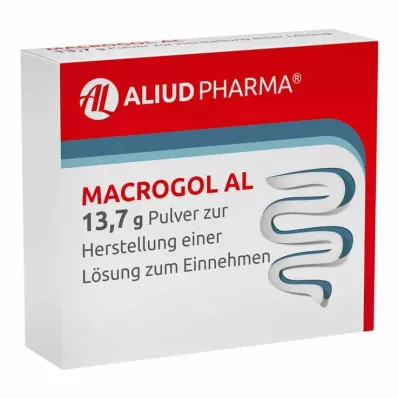 MACROGOL AL 13,7 g miltelių geriamajam tirpalui, 50 vnt MACROGOL AL 13,7 g miltelių geriamajam tirpalui, 50 vnt