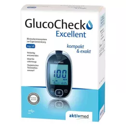GLUCOCHECK Puikus gliukozės kiekio kraujyje matuoklio rinkinys mg/dl, 1 vnt