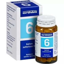 BIOCHEMIE Orthim 6 Kalium sulfuricum D 6 tabletės, 100 vnt