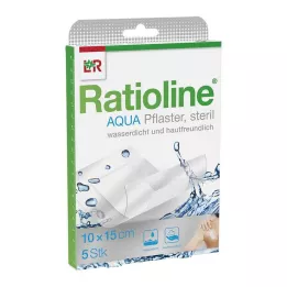RATIOLINE vandens dušo tinkas Plus 10x15 cm sterilus, 5 vnt