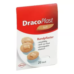 DRACOPLAST Minkštas tinkas 2,2 cm apvalus, nekenksmingas odai, 20 vnt