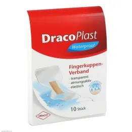 Dracoplast vandeniui atsparūs pirštų galiukų pleistrai, 10 vnt