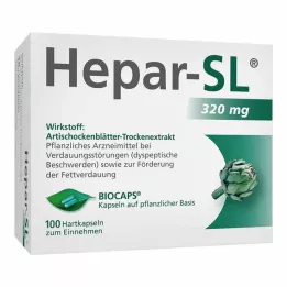 HEPAR-SL 320 mg kietos kapsulės, 100 vnt