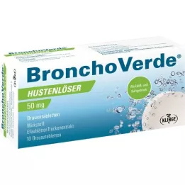 BRONCHOVERDE Kosulį nuslopinantis 50 mg šnypščiosios tabletės, 10 vnt