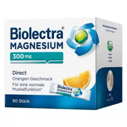 BIOLECTRA Magnis 300 mg Direct Orange Sticks, 60 vnt