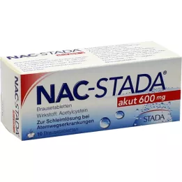 NAC STADA ūminės 600 mg šnypščiosios tabletės, 10 vnt