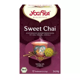 YOGI TEA „Sweet Chai“ organiniai filtrų maišeliai, 17x2,0 g