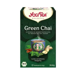 YOGI TEA Green Chai organiniai filtrų maišeliai, 17x1,8 g