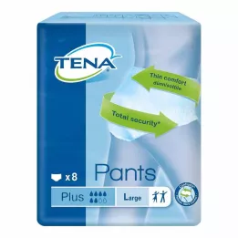 TENA PANTS plius L ConfioFit vienkartinės kelnės, 8 vnt