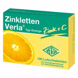 ZINKLETTEN Verla oranžinės pastilės, 100 vnt