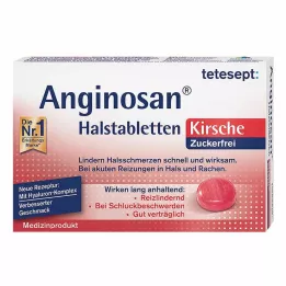 TETESEPT Anginosan gerklės pastilės be cukraus vyšnių, 20 vnt