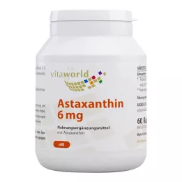 ASTAXANTHIN 6 mg kapsulės, 60 vnt
