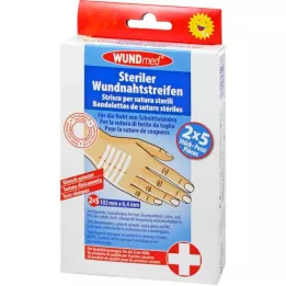 WUNDNAHTSTREIFEN 6,4x102 mm, 2X5 vnt