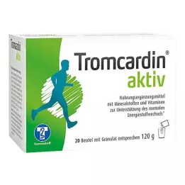 TROMCARDIN aktyviųjų granulių maišelis, 20 vnt