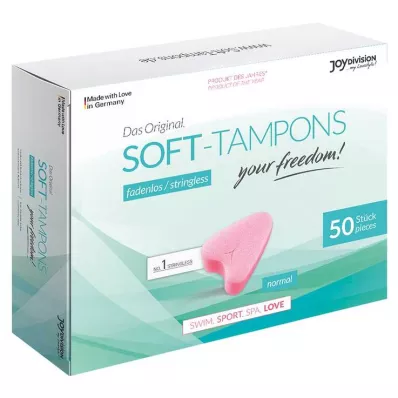 SOFT TAMPONS normalus, 50 vnt