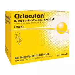 CICLOCUTAN 80 mg/g veikliosios medžiagos nagų lakas, 6 g