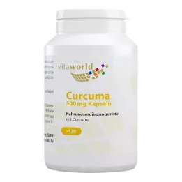 CURCUMA 500 mg kapsulės, 120 vnt