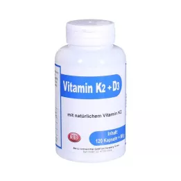 VITAMIN K2+D3 Berco kapsulės, 120 vnt