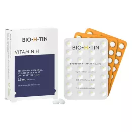 BIO-H-TIN Vitaminas H 2,5 mg 12 savaičių tabletės, 84 vnt