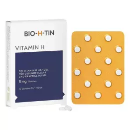 BIO-H-TIN Vitaminas H 5 mg 1 mėn. tabletės, 15 vnt