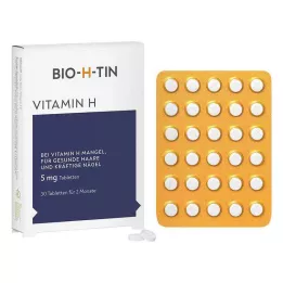BIO-H-TIN Vitaminas H 5 mg 2 mėn. tabletės, 30 vnt