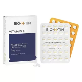 BIO-H-TIN Vitaminas H 5 mg 4 mėn. tabletės, 60 vnt