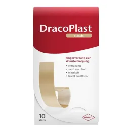 Dracoplast Finger Strips 2x12cm elastinga, 10 vnt