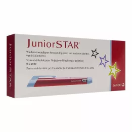 JUNIORSTAR Įpurškimo įtaisas raudonas, 1 vnt
