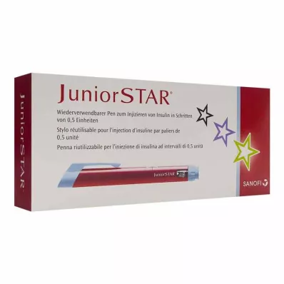JUNIORSTAR Įpurškimo įtaisas raudonas, 1 vnt
