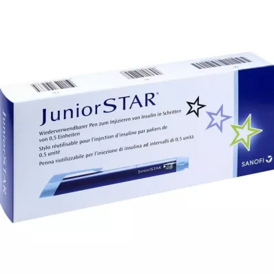 JUNIORSTAR Įpurškimo įtaisas mėlynas, 1 vnt JUNIORSTAR Įpurškimo įtaisas mėlynas, 1 vnt