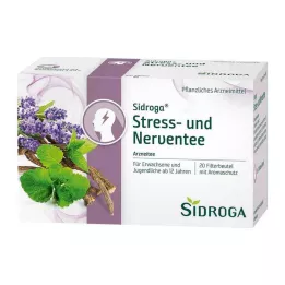 SIDROGA Streso ir nervų arbatos filtrų maišeliai, 20X2,0 g