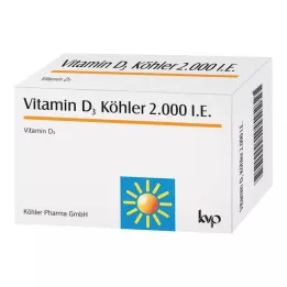 VITAMIN D3 KÖHLER 2000 TV kapsulės, 120 vnt